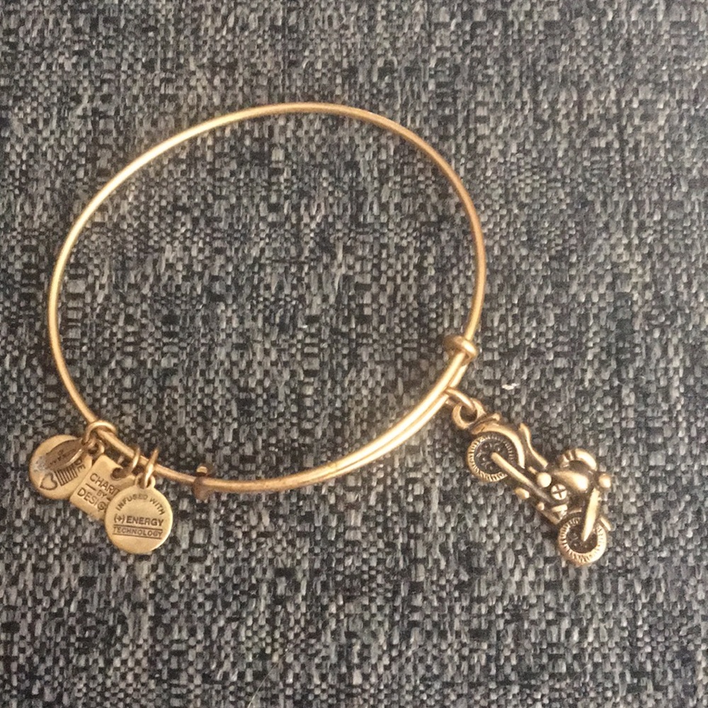 Alex & Ani Motorcycle Charm Bangle